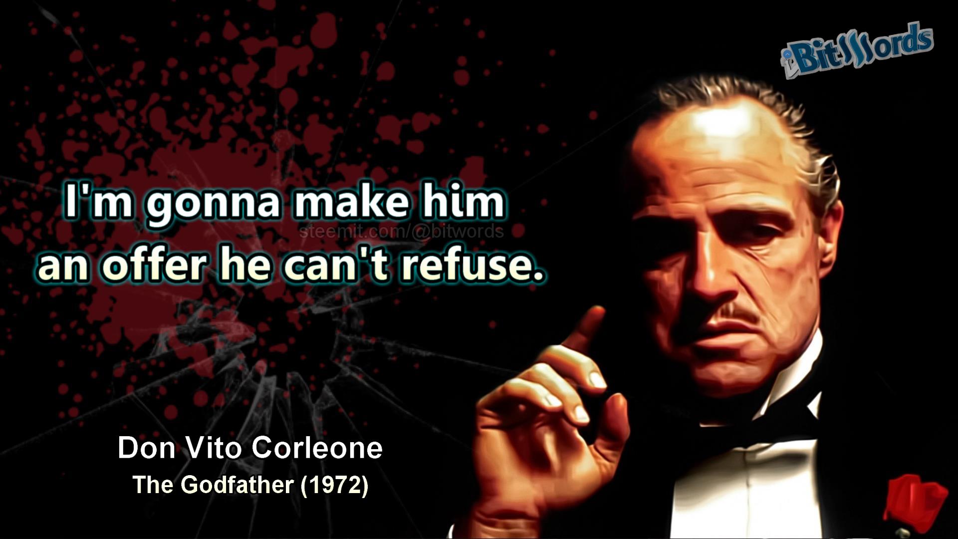 I'm Going To Make Him An Offer He Can't Refuse Poster The Godfather